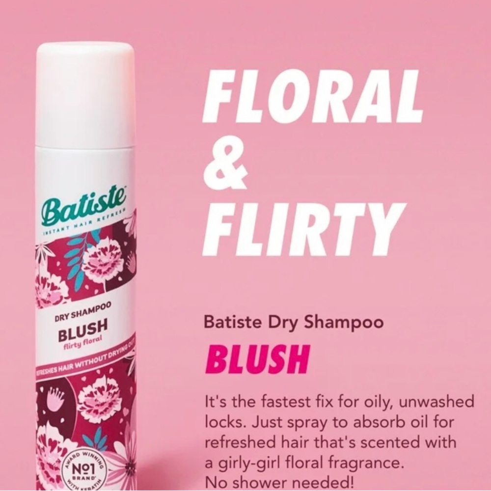 Batiste Dry Shampoo, Blush Fragrance, Mini 1.06 OZ - Picture 2 of 7